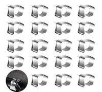 Saituo Home 100 Pièces Crochet Guirlande Exterieur Accroche Guirlande Gouttière pour Lumières de Noël Clips de Fixation
