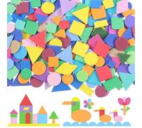 Saituo Home Environ 1500 Éponge EVA Diy Stickers, Autocollants Multicolores et Géométriques, Mousse EVA Adhésifs Gommettes Enfant, Activités Manuelles Scolaires Loisirs Créatifs et Outils Pédagogiques