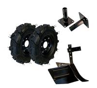 SAKAWA Kit de Motoculteur Roues Pneumatiques 400x8 Noir Électrique