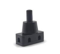 SAKEIOU Interrupteur à bouton-poussoir marche/arrêt autobloquant AC 250 V 10 A 2 broches pour lampes industrielles Mini interrupteurs d'alimentation