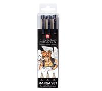 SAKURA Collection Manga unique de 3 stylos Pigma Micron Noirs