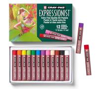 SAKURA Cray-Pas Expressionist Oil Pastel Set - 12 couleurs intenses - Fine Art Quality for Portraits & Landscapes - Soft & Easy Application on Paper, Canvas, Wood, Plastic, Stone