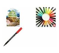 SAKURA Feutre pinceau Koi Coloring Brush, gris chaud clair Gris G
