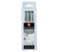 Sakura - Feutres fins Pigma Micron, blister de 3 pièces noir | 6 pièces