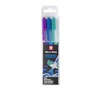 SAKURA Gelly Roll Moonlight Gel Pen Set - Ocean Colours - 3-Pack - Pourpre vif, Bleu, Vert - Encre opaque - Convient aux papiers clairs et foncés
