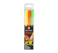 SAKURA Gelly Roll Moonlight Gel Pens - Set de 3 couleurs - Jaune vif, Orange, Vert - Encre vive opaque pour le dessin et le gribouillage