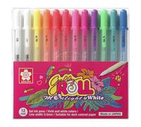 SAKURA Gelly Roll Moonlight Lot de 12 stylos à encre gel Couleurs assorties