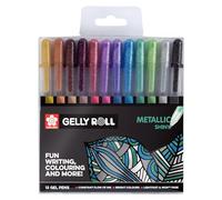 Amsterdam Bikes Stylo roller encre gel Gelly Roll Metallic étui de 12