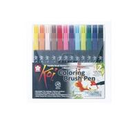 Sakura Koi Blendable Brush Pen Colouring Set Of 12 By Sakura