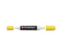 Marqueur permanent Permapaque, double pointe, jaune