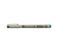 SAKURA Pigma Micron 03 - Vert Fineliners - 0.35 mm Encre d'archive permanente et imperméable à l'eau - Idéal pour les dessins techniques et artistiques