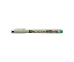 SAKURA Pigma Micron Fineliner 05 - Vert 0.45 mm - Encre de qualité archive résistante à l'eau