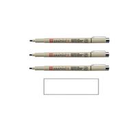 SAKURA Pigma Micron Noir GRAPHIC 3 set 3PCS et 1 carte