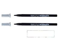 Sakura PIGMA PEN 10 Pinceau Stylo Feutre Noir, pointe 0.7MM 2 pcs + 1 CARTE