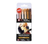 Sakura POXBR6E Koi Farbpinsel-Set, Hochformat, Porträt, 6er