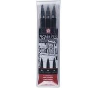 SAKURA Stylo feutre PIGMA PEN, étui de 3, noir G