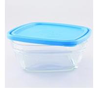Duralex - Saladier Carré 20Cm avec couvercle Bleu Lys