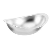 Saladier Cuisine en Acier Inoxydable, Bol Alimentaire Profond Empilable | Accessoires Cuisine, Bol à Collation, Boîte de Conservation Alimentaire, Argenté, pour Repas Quotidiens et Extérieur