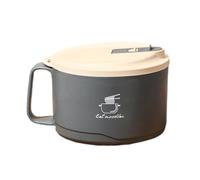Saladier en acier inoxydable - Garde les soupes de nouilles au chaud, double couche isolante, carafe de grande capacité de 1100 ml + couvercle filtrable à trou de drainage intérieur de qualité