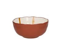 Saladier en porcelaine jaune, rond, pour salades et fruits - Pomax, Mykonos - Ø24x11 cm