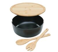 Saladier Grand service de table en bois Ustensiles de cuisine Cuillère