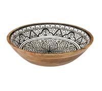 Saladier - Home Deco Factory - Dune - Manguier - Noir Et Blanc