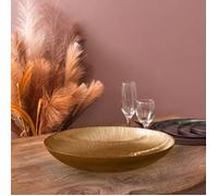 Saladier - Home Deco Factory - En Verre - Doré - 40 Cm