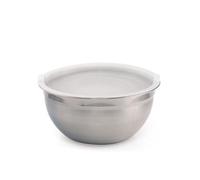 SALADIER INOX DIAM. 24 CM + COUVERCLE POLYPROPYLÈNE