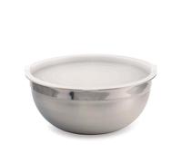 SALADIER INOX DIAM. 28 CM + COUVERCLE POLYPROPYLÈNE