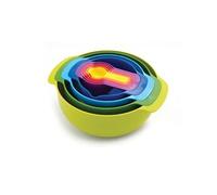Joseph Joseph Bol de cuisine MULTI-COLOUR NEST™ 9 PLUS , set de 9 pc, empilables, avec doseur, coloré, Joseph Jose