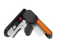 SALALIS Agrafeuse Robuste, Conception Ergonomique Permettant D'économiser du Travail pour Fournitures de Bureau, Reliure de 190 Pages, Fer ABS 30,7x27,8x8cm (Orange)