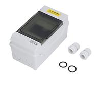SALALIS Boîte de Distribution étanche, Boîtier de Jonction Transparent à 4 Voies pour une Utilisation Intérieure et Extérieure, classé IP66, ABS/PC Durable, 1 X Boîte de Jonction