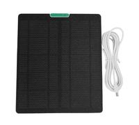 SALALIS Chargeur de Panneau Solaire pour Caméras de sécurité, Alimentation Efficace 10W, adapté à L'anneau et au Clignotement, Utilisation en Extérieur ETFE (Blanche)