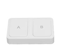 SALALIS Commutateur de Scène Intelligent sans Fil pour Hub, Contrôle | Interrupteur mural intelligent à 2 gangs, avec simple , double et appui long, pour appareils domestiques intelligents