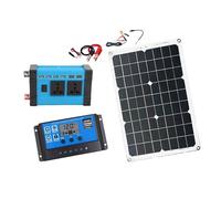SALALIS ensemble de panneaux solaires onduleur Système de générateur solaire 300W 12V à 220V, onduleur bricolage photovoltaique