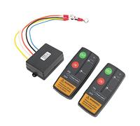 SALALIS Kit de Télécommande de Treuil sans Fil, Portée de 75 Pieds 12V 24V | Contrôleur de treuil électrique universel avec récepteur ABS, haute sensibilité, pour voiture, ATV, camion tout-terrain