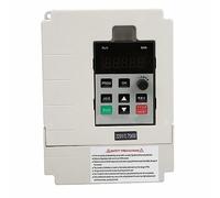 SALALIS Mini Convertisseur de Fréquence D'inverseur Conception Compacte Efficace pour L'automatisation Industrielle 0,75 KW à 2,2 KW Blanc (0,75)