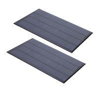 SALALIS Mini Panneau Solaire époxy, 2 Pièces, Haute efficacité, Alimentation DC 5V pour Jouets Solaires, 5,6x3,3 Pouces