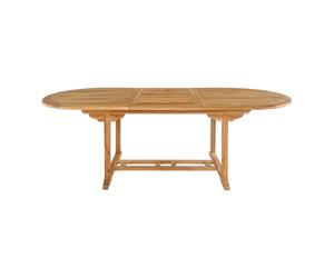 Salamanca Table de jardin avec extension supplémentaire, en teck.