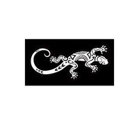 salamandre maori blanc logo 4652 autocollant adhésif sticker - Taille : 4 cm