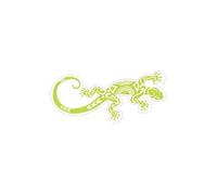 salamandre maori Lizard logo 652 autocollant sticker - Taille : 17 cm - Couleur : vert