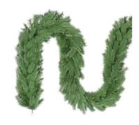 SALCAR Guirlande de Noël Artificielle 5m, Girlande de Sapin Naturelle Verte, 80% PE, Décoration DIY pour Noël, Flexible et Réaliste