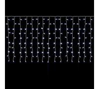 SALCAR Rideau Lumineux LED Pluie de Glace Fenêtre 6x1m, 300 LEDs Guirlande Lumineuse Extérieur/Intérieur Noël, Décoration Suspendue 8 Modes avec Timer et Mémoire, Blanc Froid