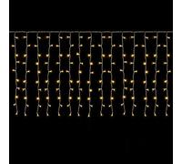 SALCAR Rideau Lumineux LED Pluie Verglaçante 3x1m pour Fenêtre Balcon, 150 LEDs Guirlande Lumineuse Extérieur Intérieur Noël, Décoration Noël Suspendue avec 8 Modes Timer Mémoire, Blanc Chaud