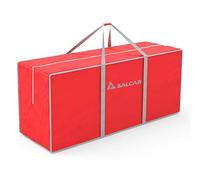 Salcar 130 x 40 x 50 cm Sac de rangement pour sapin de Noël jusqu'à 240 cm, résistant à la déchirure Housse de transport étanche, rouge