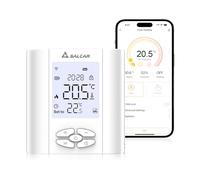 Thermostat de radiateur pour maison connectée, contrôle du chauffage via Wi-Fi, écran LCD sur le radiateur, alimentation par piles,vocale, compatible avec Alexa et Google Assistant