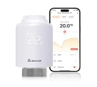 SALCAR WiFi Thermostat Direct Connecté TRV603 Tête Thermostatique Compatible avec Amazon Alexa & Google Assistant Thermostat Radiateur Programmable Tuya Aucune Passerelle Requise