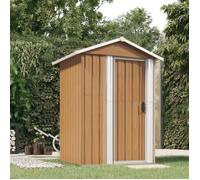""SALE 2024"" Abri de jardin JMS - Armoire extérieur Marron 126x97,5x177 cm Acier galvanisé 108,25,Kg