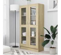 ""SALE 2024"" Armoire à vitrine - Bibliothèque JMS - Armoire à vitrine Chêne sonoma 82,5x30,5x150cm Bois ingénierie ABHT 8409063