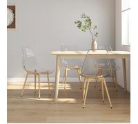 ""SALE 2024"" Chaises à manger lot de 4 Transparent PET Pour Salon,cuisine ,46 x 52 x 84 cm 102,17,Kg